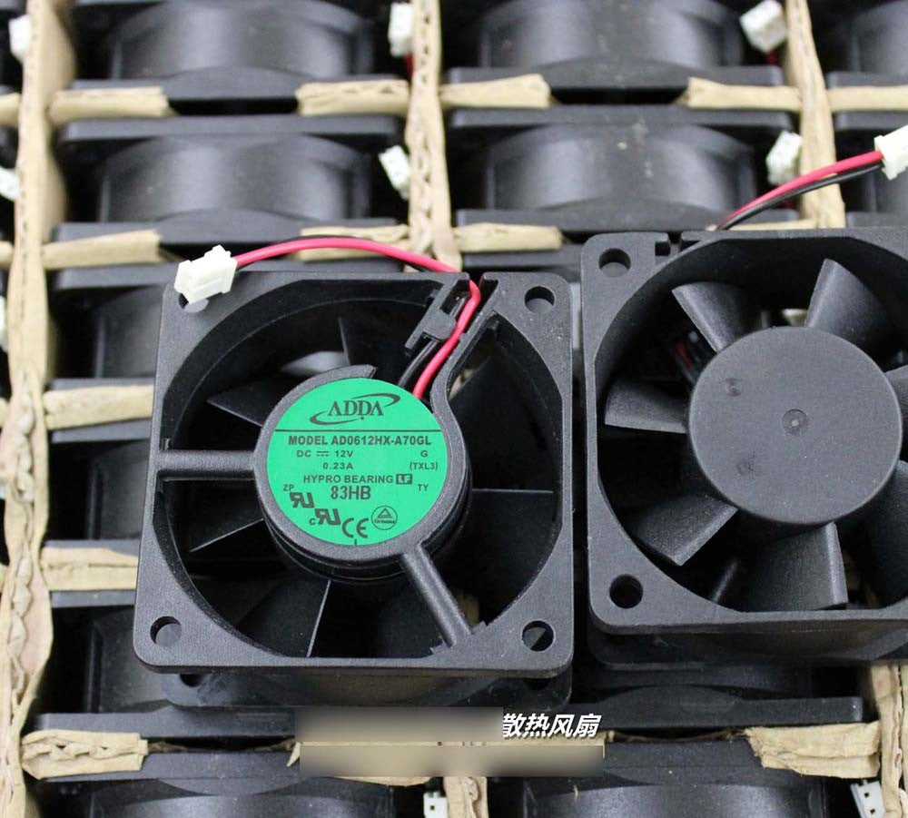 ADDA AD0612HX-A70GL 12V 0.23A 2wires Cooling Fan ADDA AD0612HX-A70GL 12V 0.23A 2wires Cooling Fan